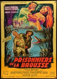 4p864 PRISONERS OF THE CONGO French 1p '60 Belinsky art of Marchal & Rasquin in savage Africa!