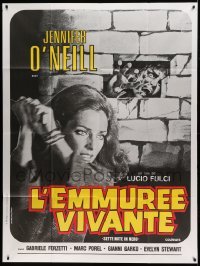 4p870 PSYCHIC French 1p '81 Lucio Fulci's 7 Note in Nero, different Ferro art of Jennifer O'Neill!