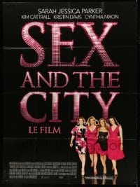 4p908 SEX & THE CITY French 1p '08 great image of Sarah Jessica Parker, Kim Cattrall & cast!