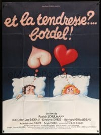 4p945 TENDERNESS, MY FANNY French 1p '79 Blachon art of couple in bed thinking about sex & love!