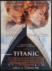 4p955 TITANIC advance French 1p '98 Leonardo DiCaprio, Kate Winslet, directed by James Cameron!