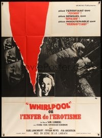 4p984 WHIRLPOOL French 1p '72 more shocking than Psycho, more sensual than Repulsion!