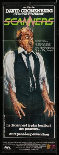 4p527 SCANNERS French door panel '81 David Cronenberg, in 20 seconds your head explodes!