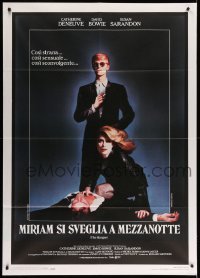 4p172 HUNGER Italian 1p '83 vampire Catherine Deneuve, rocker David Bowie & Susan Sarandon!