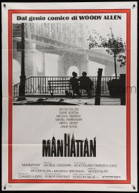 4p187 MANHATTAN Italian 1p '79 classic image of Woody Allen & Diane Keaton by Queensboro bridge!