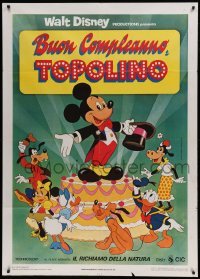 4p189 MICKEY MOUSE JUBILEE SHOW Italian 1p '79 Disney, images of Goofy, Donald Duck, Pluto & more!
