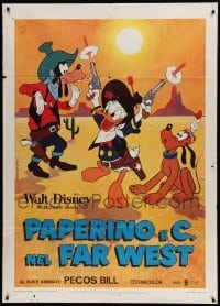 4p200 PAPERINO E C NEL FAR WEST/PECOS BILL Italian 1p R70s Disney, Donald Duck, Goofy & Pluto!