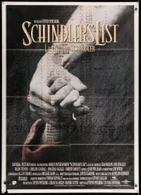 4p217 SCHINDLER'S LIST Italian 1p '94 Steven Spielberg World War II classic, Best Picture winner!