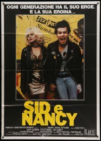 4p221 SID & NANCY Italian 1p '86 Gary Oldman & Chloe Webb, punk rock classic, different image!