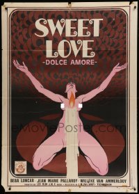4p232 SWEET LOVE DOLCE AMORE Italian 1p '76 Jean-Marie Pallardy's La donneuse, wild sexy art!
