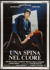 4p236 THORN IN THE HEART Italian 1p '86 art of sexy nude Sophie Duez & Anthony Delon!