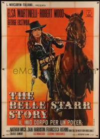 4p052 BELLE STARR STORY Italian 2p '68 Lina Wertmuller, art of sexy cowgirl Elsa Martinelli!