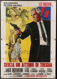 4p085 POINT BLANK Italian 2p '68 Lee Marvin, Angie Dickinson, John Boorman noir, different art!