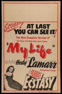 4p305 ECSTASY WC R40s My Life with Hedy Lamarr in her early nudie, the complete version, rare!