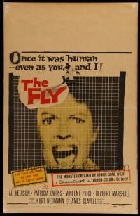 4p315 FLY WC '58 classic sci-fi, great close up of girl screaming as seen through fly's eyes!