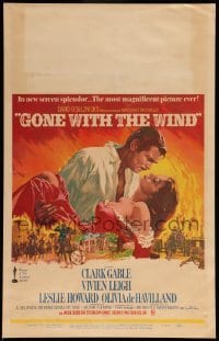 4p318 GONE WITH THE WIND WC R68 Clark Gable, Vivien Leigh, de Havilland, classic Terpning art!