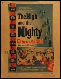 4p327 HIGH & THE MIGHTY WC '54 John Wayne, Claire Trevor, directed by William Wellman!