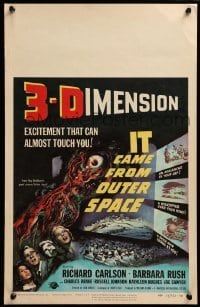 4p338 IT CAME FROM OUTER SPACE 3D WC '53 Jack Arnold classic 3-D sci-fi, cool Joseph Smith artwork!