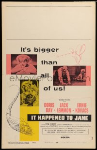 4p339 IT HAPPENED TO JANE WC '59 Doris Day, Jack Lemmon, Ernie Kovacs winning at poker!