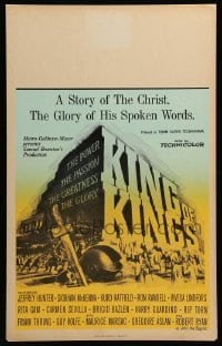 4p345 KING OF KINGS Benton WC '61 Nicholas Ray Biblical epic, Jeffrey Hunter as Jesus!