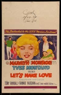 4p350 LET'S MAKE LOVE WC '60 three images of super sexy Marilyn Monroe & Yves Montand!