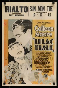 4p351 LILAC TIME WC '28 Gary Cooper is a British flyer in love with French Colleen Moore in WWI!