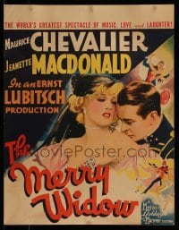 4p365 MERRY WIDOW WC '34 great art of Maurice Chevalier & Jeanette MacDonald, Ernst Lubitsch!