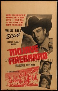 4p370 MOJAVE FIREBRAND WC '44 Wild Bill Elliott protects young boy from the bad guy!