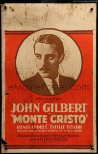 4p372 MONTE CRISTO WC R27 head & shoulders portrait of John Gilbert as Edmond Dantes!