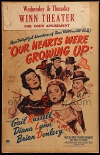 4p388 OUR HEARTS WERE GROWING UP WC '46 Gail Russell & Lynn in Our Hearts Were Young & Gay sequel!