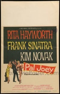 4p389 PAL JOEY WC '57 Maurice Thomas art of Frank Sinatra, sexy Rita Hayworth & Kim Novak!