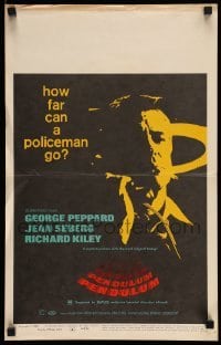 4p393 PENDULUM WC '69 George Peppard, Jean Seberg, how far can a policeman go?