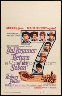 4p404 RETURN OF THE SEVEN WC '66 Yul Brynner reprises his role as master gunfighter!