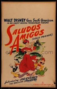 4p413 SALUDOS AMIGOS WC '44 Walt Disney goes South American with Donald Duck & Joe Carioca!