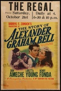 4p427 STORY OF ALEXANDER GRAHAM BELL WC '39 Don Ameche, Loretta Young, Henry Fonda