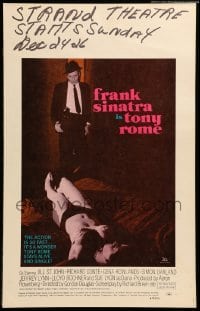4p445 TONY ROME WC '67 detective Frank Sinatra w/gun & sexy near-naked girl on bed!
