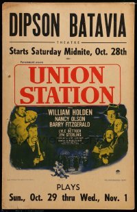 4p450 UNION STATION WC '50 William Holden, Nancy Olson, Barry Fitzgerald, film noir!