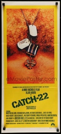 4r653 CATCH 22 Aust daybill '70 directed by Mike Nichols, based on the novel by Joseph Heller!