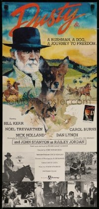 4r690 DUSTY Aust daybill '83 Bill Kerr, Noel Treatment, journey to freedom, Wilkin art!