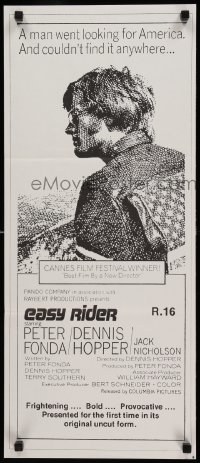 4r693 EASY RIDER New Zealand daybill R78 Peter Fonda, biker classic directed by Dennis Hopper