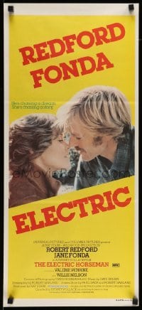 4r695 ELECTRIC HORSEMAN Aust daybill '79 Sydney Pollack, Robert Redford & Jane Fonda!
