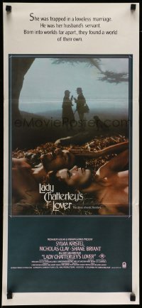 4r775 LADY CHATTERLEY'S LOVER Aust daybill '81 D.H. Lawrence, sexy Sylvia Kristel in the hay!