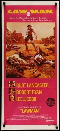 4r781 LAWMAN Aust daybill '71 Burt Lancaster, Ryan, Lee J. Cobb, directed by Michael Winner