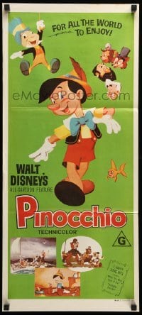 4r839 PINOCCHIO Aust daybill R70s Disney's classic cartoon wooden boy who wants to be real!