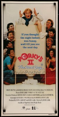 4r847 PORKY'S II: THE NEXT DAY Aust daybill '83 Bob Clark sequel, wait till you see the next day!