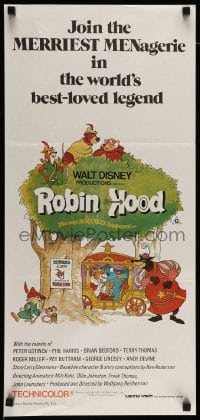 4r863 ROBIN HOOD Aust daybill R83 Walt Disney cartoon, the way it REALLY happened!