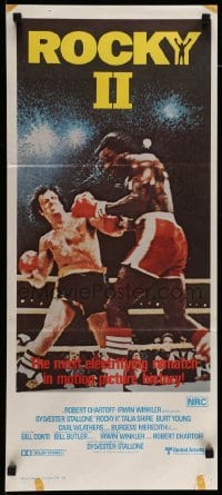 4r867 ROCKY II Aust daybill '79 Sylvester Stallone, Carl Weathers, boxing sequel!