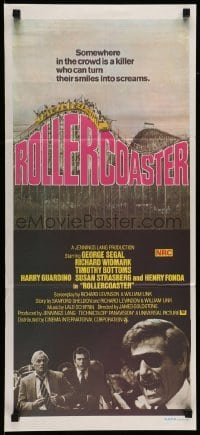4r870 ROLLERCOASTER Aust daybill '78 George Segal, Richard Widmark, Timothy Bottoms!