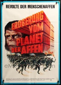 4r181 CONQUEST OF THE PLANET OF THE APES German '72 Roddy McDowall, the revolt of the apes!