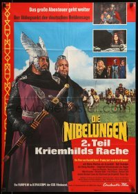 4r188 DIE NIBELUNGEN TEIL 2: KRIEMHILDS RACHE German '67 cool epic fantasy sequel!